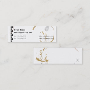 Cartes de visite fines Art de machine à écrire Tac