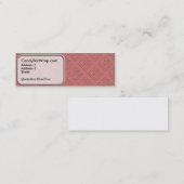 Cartes de visite fines design Art déco (Devant / Derrière)