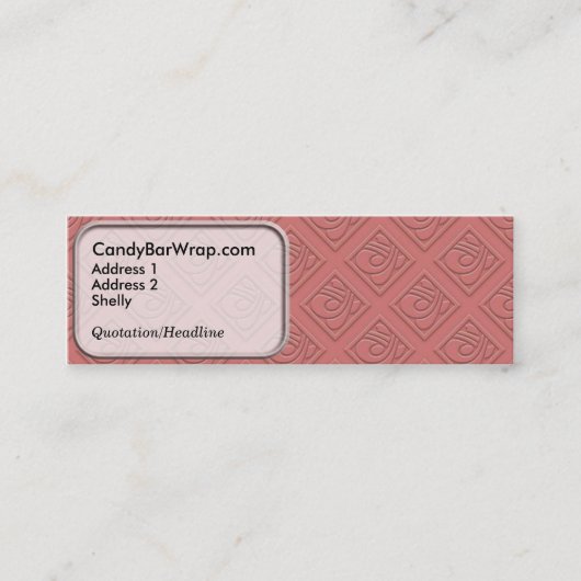 Cartes de visite fines design Art déco (Devant)
