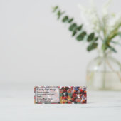 Cartes de visite fines design bonbon (Debout devant)