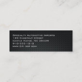 Cartes de visite fins professionnels en fibre de c (Dos)