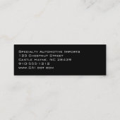 Cartes de visite fins professionnels en fibre de c (Dos)