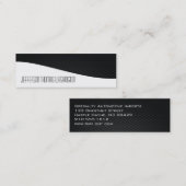 Cartes de visite fins professionnels en fibre de c (Devant / Derrière)