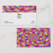 Cartes de visite FLASHY - FLEURS PSYCHÉDÉLIQUES CO (Devant / Derrière)