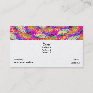 Cartes de visite FLASHY - FLEURS PSYCHÉDÉLIQUES CO