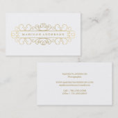 Cartes de visite fleuris de | (Devant / Derrière)