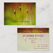 Cartes de visite fleurissants de nature de mousse (Devant / Derrière)