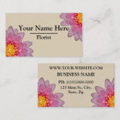 Cartes de visite fleuristes personnalisés (Devant / Derrière)