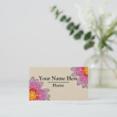 Cartes de visite fleuristes personnalisés (Debout devant)