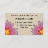 Cartes de visite fleuristes professionnels personn (Dos)