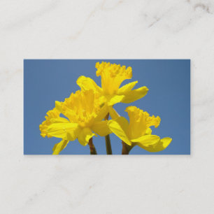 Cartes de visite Fleurs de jonquilles Fleur nature