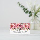 Cartes de visite Fleurs de Lys Rose (Debout devant)