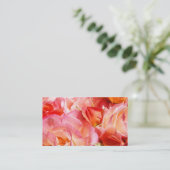 Cartes de visite Fleurs Rose Orange Femmes (Debout devant)