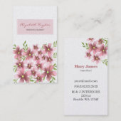 Cartes de visite Floral Blush (Devant / Derrière)