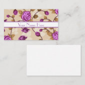 Cartes de visite floraux (Devant / Derrière)