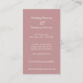 Cartes de visite floraux (Dos)