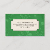 Cartes de visite floraux (Dos)