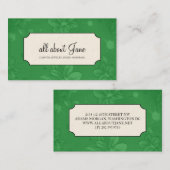 Cartes de visite floraux (Devant / Derrière)