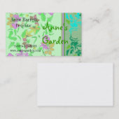 Cartes de visite floraux (Devant / Derrière)