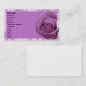 Cartes de visite floraux (Devant / Derrière)