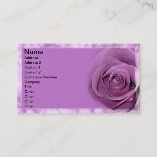 Cartes de visite floraux (Devant)