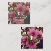 Cartes de visite floraux (Devant / Derrière)