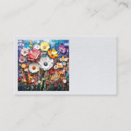Cartes de visite floraux Abstraits (Devant)