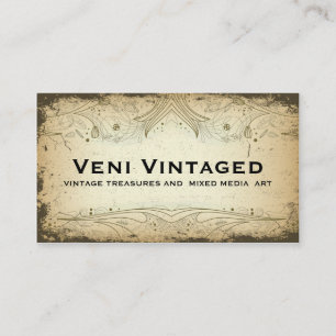 Cartes de visite floraux affligés par cru