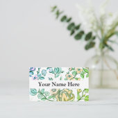 Cartes de visite floraux branchés (Debout devant)