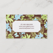 Cartes de visite floraux chics (Dos)