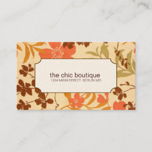 Cartes de visite floraux chics