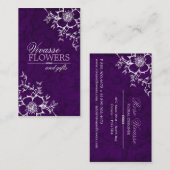 Cartes de visite floraux chics (Devant / Derrière)