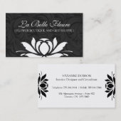Cartes de visite floraux chics et élégants (Devant / Derrière)