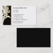 Cartes de visite floraux classiques (Devant / Derrière)