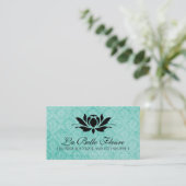 Cartes de visite floraux élégants (Debout devant)