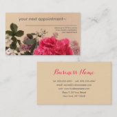 Cartes de visite floraux élégants (Devant / Derrière)