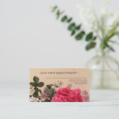 Cartes de visite floraux élégants (Debout devant)