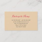 Cartes de visite floraux élégants (Dos)