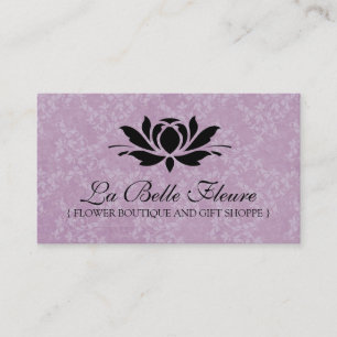 Cartes de visite floraux élégants