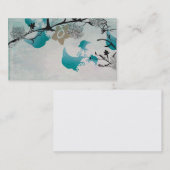 Cartes de visite floraux japonais abstraits (Devant / Derrière)