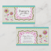 Cartes de visite floraux lunatiques (Devant / Derrière)