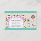 Cartes de visite floraux lunatiques (Dos)