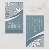 Cartes de visite floraux mous (Devant / Derrière)
