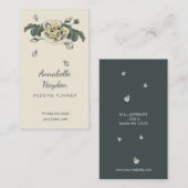 cartes de visite floraux vintages (Devant / Derrière)