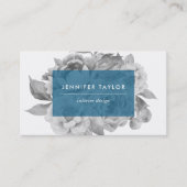 Cartes de visite floraux vintages | Cerulean (Devant)