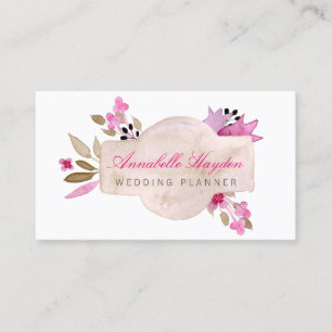 Cartes de visite floraux Vintages roses