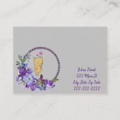 Cartes de visite, Floriste Floral Teddy Cartes de  (Dos)