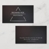 Cartes de visite foncés professionnels créatifs (Devant / Derrière)