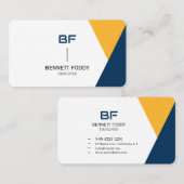 Cartes de visite | Forme graphique personnalisée (Devant / Derrière)