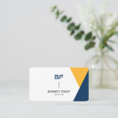 Cartes de visite | Forme graphique personnalisée (Debout devant)